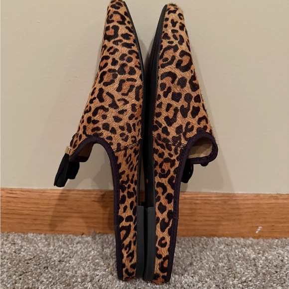 Hush Puppies Leopard Print Flats with Black Tassels - Picture 8 of 10
